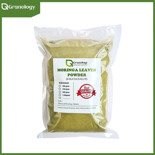 

Ready.. Daun Kelor Bubuk / Moringa Leaves Powder (500 gram) by Granology 92