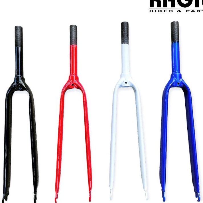 Discount Today FORK SEPEDA FIXIE FIXI GARPU STANDAR BISA OVERSIZE 22.2 HITAM PUTIH MERAH BIRU 700 70