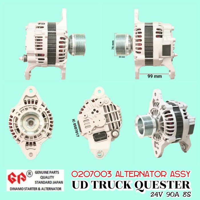 Dinamo Alternator GP UD Truck Quester