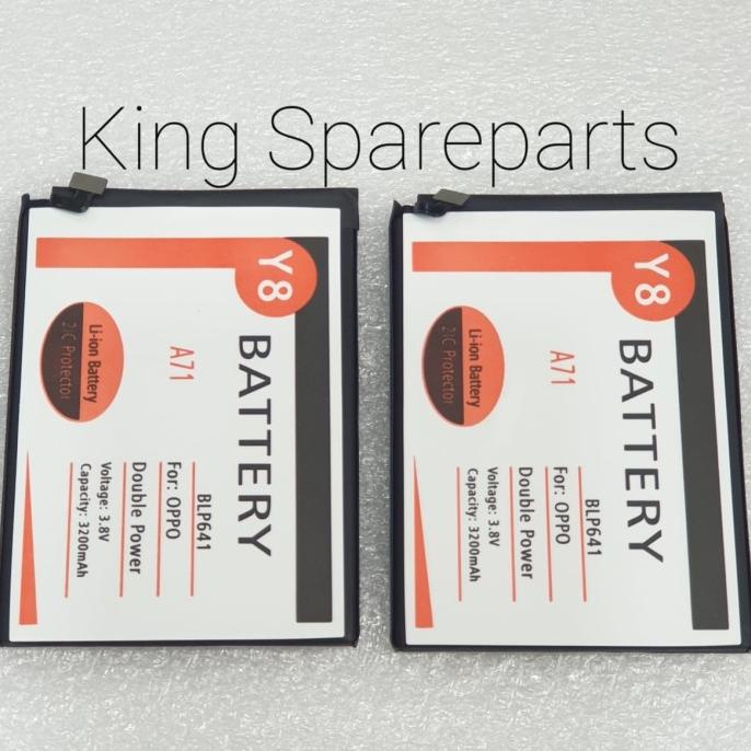 BATERAI BATRE BATTERY OPPO A71 BLP641 DOUBLE POWER Y8