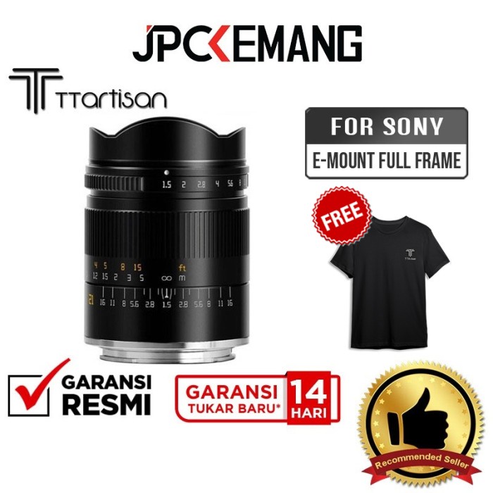 Bestseller Ttartisan 21Mm F1.5 Sony Fe Fullframe Tt Artisan 21Mm F/1.5 Resmi