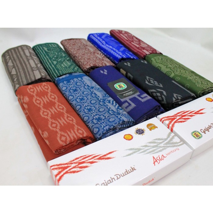 Terlaris Sarung Sarung Gajah Duduk Asia Kembang Tenun Motif Bali Warna Grosir Premium