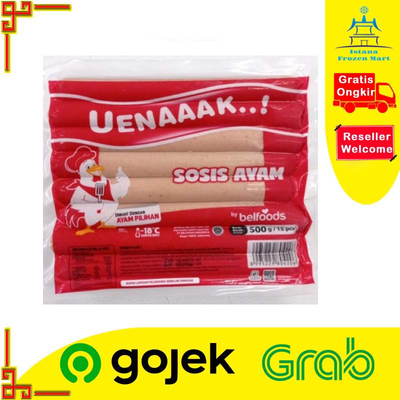 

Uenaaak Sosis Ayam 475 Gram - BELFOODS