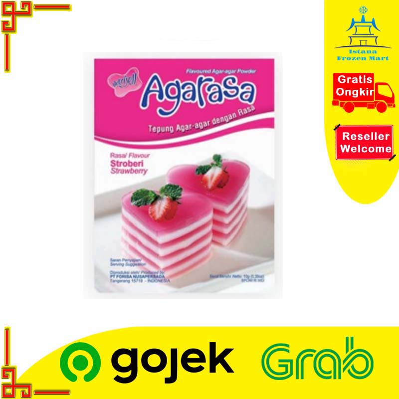 

Agarasa Rasa Strawberry 10 Gram Stroberi - NUTRIJELL