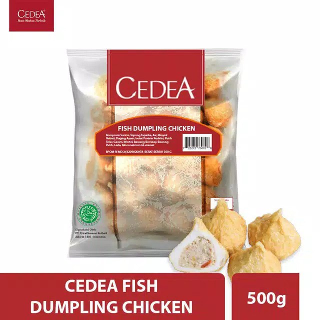 

Pangsit Ikan Isi Ayam Fish Dumpling Chicken 500 GR - CEDEA