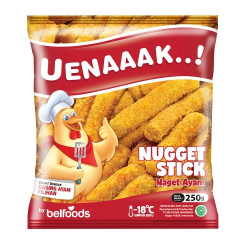 

Chicken Nugget Stick 250 GR - BELFOODS UENAAAK