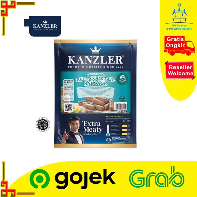 

Sosis Sapi Beef Cocktail Sausage 250 GR - KANZLER