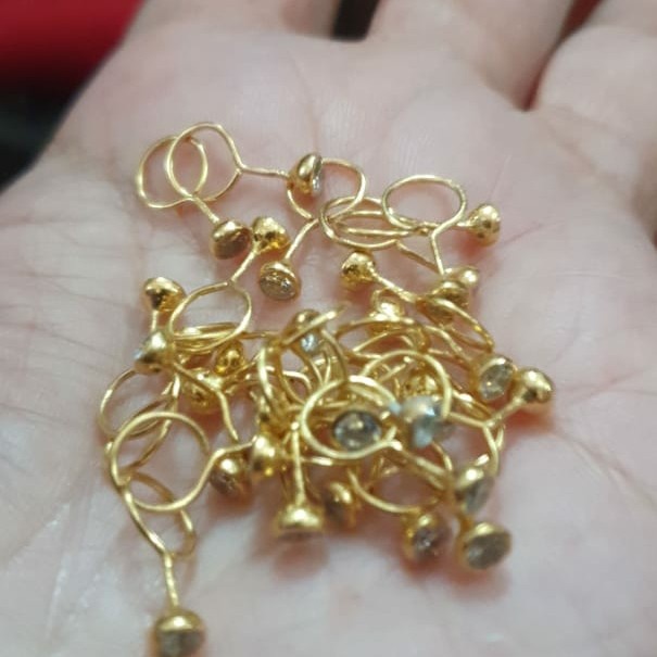 Bestseller Anting Toge Anak Bayi 0,5 Gram 0,5Gr Setengah Gram 700 70% Emas Asli