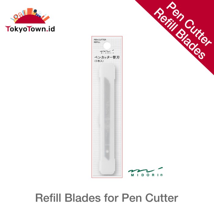 

Terlaris Art Knife Midori Pen Cutter Replacement Blades 5 Pcs.