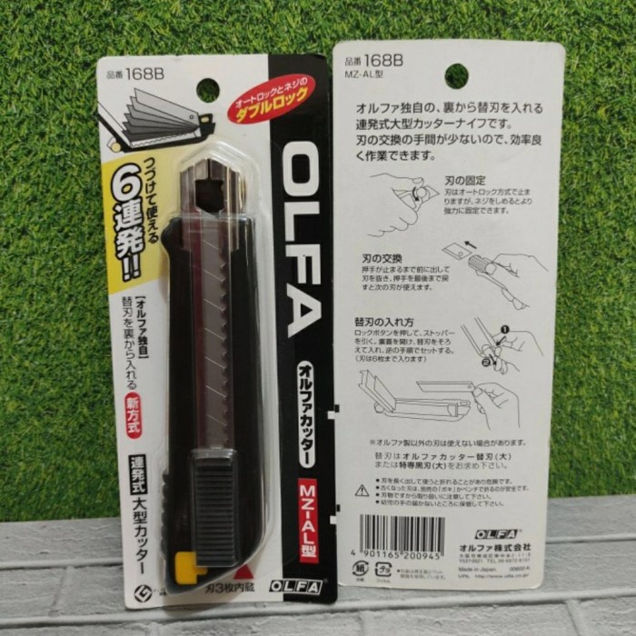 

Terlaris Art Knife Pisau Cutter Magazine Auto Lock Mz-Al 168B Olfa