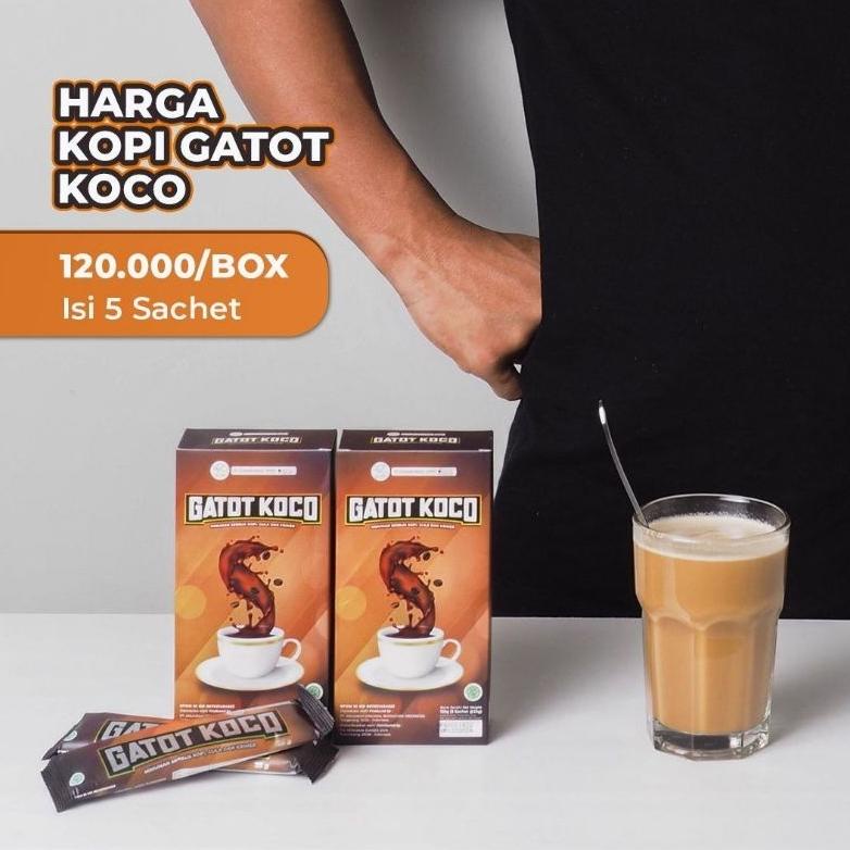 

Kopi Gatot Koco Isi 5 Kopi Penambahan Stamina Tahan 3Hari