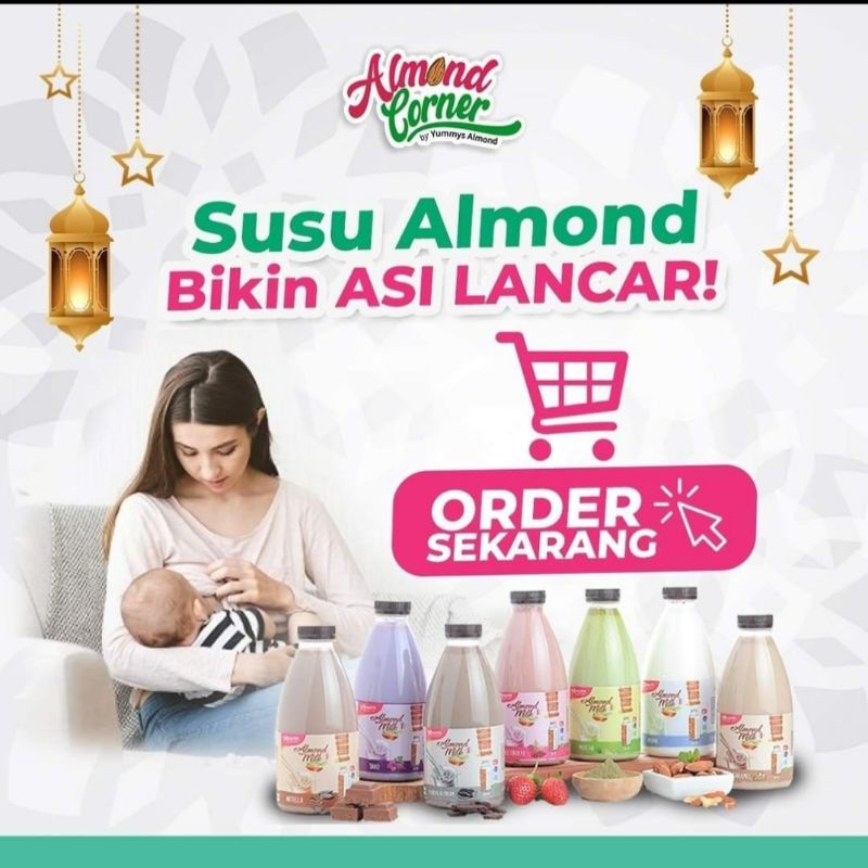 

Almond Milk Ready to Drink / Susu Almond / Booster Asi