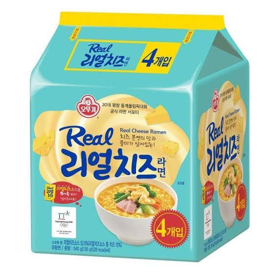 

1 Pack isi 4 - Ottogi Real Cheese Ramen - Mie Ramen Rasa Keju Korea Best Seller