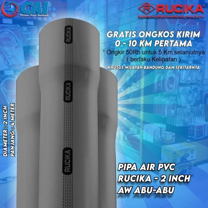 #####] PIPA AIR PVC - RUCIKA - 2 INCH - AW - ABU
