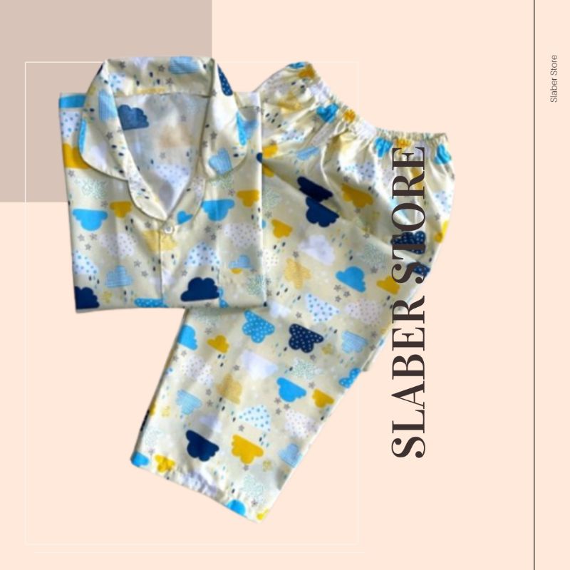 Baju Tidur Wanita Dewasa Piyama Set Kekinian Model Kemeja