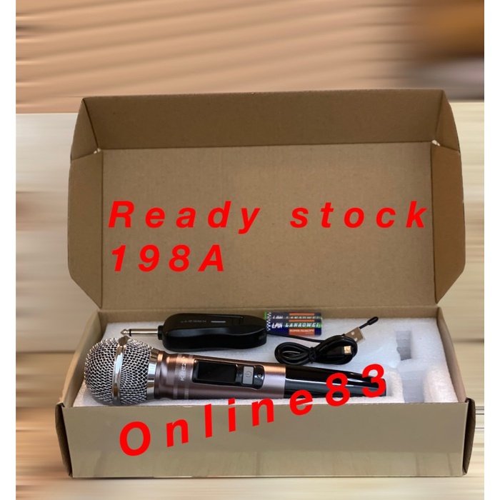 TERMURAH Mic wireless krezt original kzt 198a , krezt mic profesional