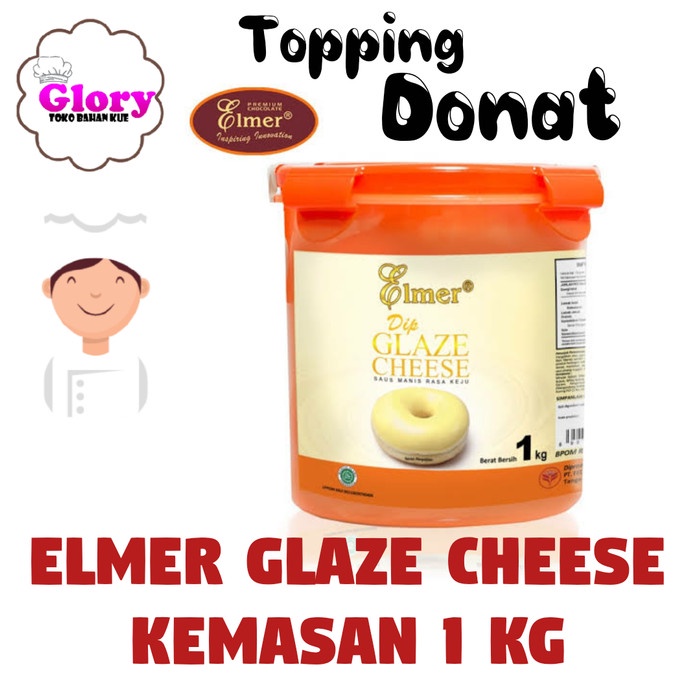 

Elmer Dip Glaze Cheese Keju 1 Kg / Topping Donat/ Topping Kue