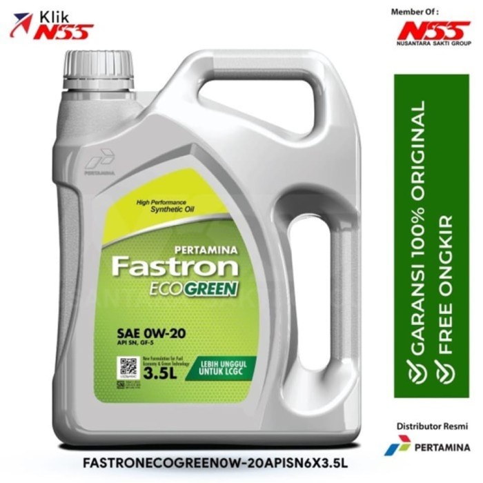 Oli Mobil Pertamina - Fastron Ecogreen 0W-20 3.5L