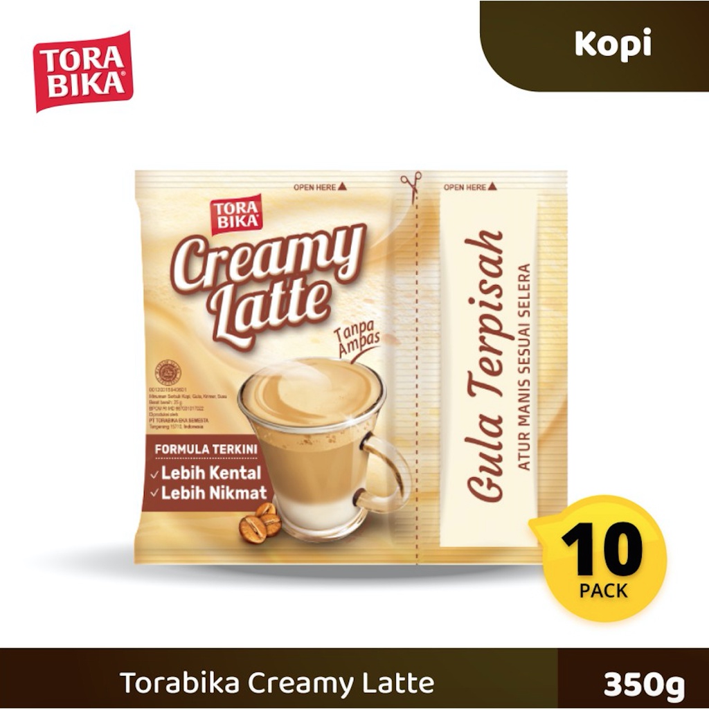 

Torabika Creamy Latte 1 Renceng isi 10 Sachet 25 gr