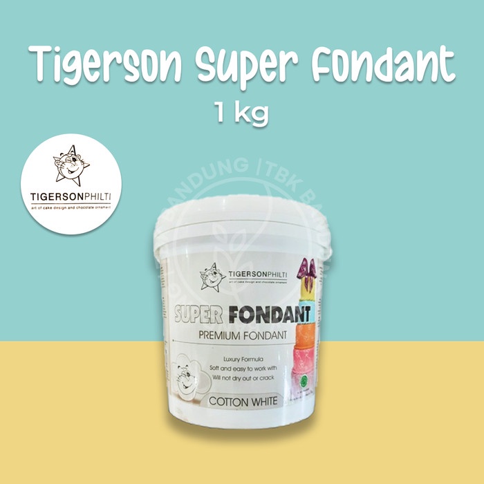 

Tigerson Philti Fondant Cotton White Fondant Putih Repa 1Kg