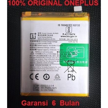 Battery Baterai Batre Oneplus 6T 7 BLP 685 Original