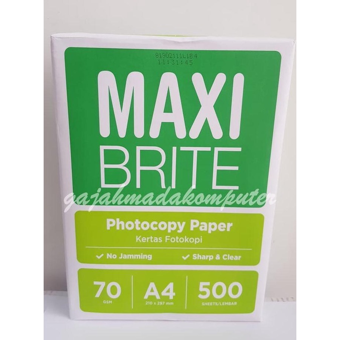 

Kertas HVS A4 70 gr 70 gsm 70gsm 70gram MAXI BRITE
