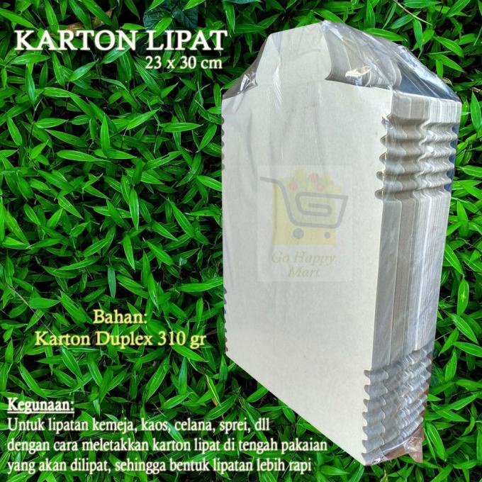 

(Isi 50 pcs) Karton Penyangga Packing Kemeja Lipat Satuan