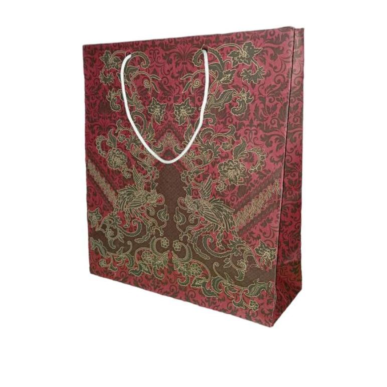 

New paper bag batik buku ukuran 21x24x8 isi 12 pcs