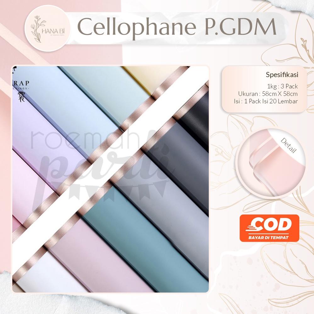 

7.7 20 Lembar Kertas Buket Cellophane Wrapping Paper Kertas Buket Bunga Cellophane Paper Flower Wrapping Paper Kado Party P.GDM
