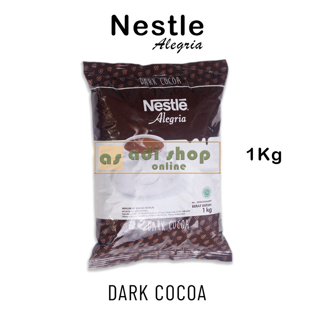 

Dijual murah NESTLE ALEGRIA DARK COCOA 1KG | BUBUK COKLAT NESTLE ALEGRIA 76