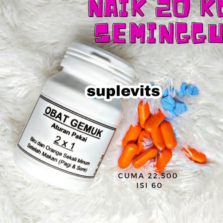 

8.8 (COD) ISI 60 PENGGEMUK BADAN PERMANEN RACIKAN FARMASI