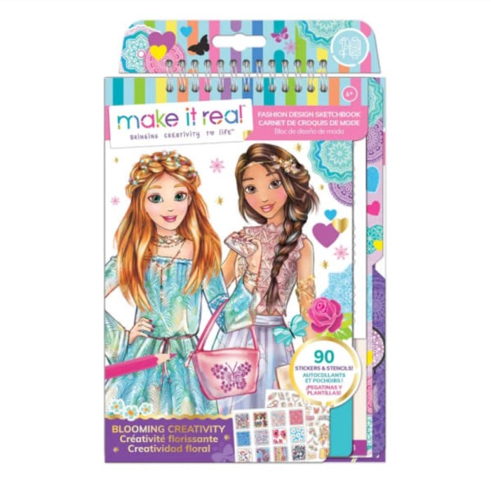 

Terlaris Make It Real Sketchbook Blooming Creativity