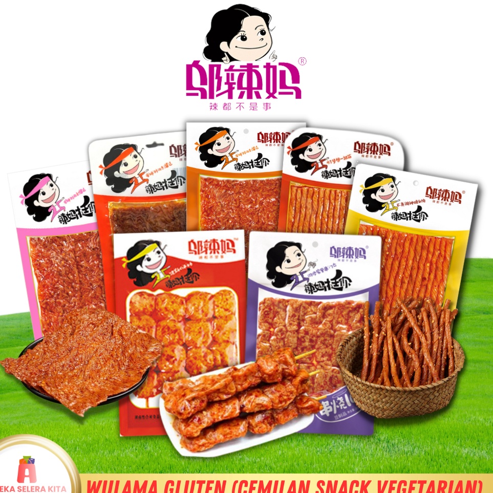 

8.8 ANEKA Wulama Gluten Spicy Tofu Latiao Cemilan Snack Vegetarian