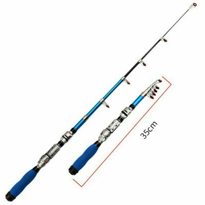 Joran Pancing Mini Teleskopik Antena Portable Rod Spinning Telescopic