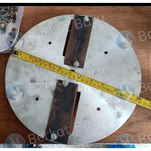 Piringan Perajang Singkong/Cakram Perajang Singkong 2 Pisau Besar