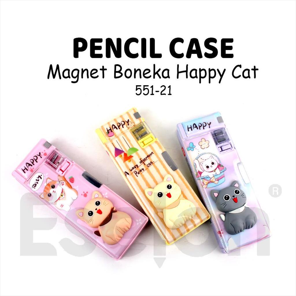 

KOTAK PENSIL MAGNET SQUISHY CAT 551-21 / KOTAK PENSIL SQUISHY