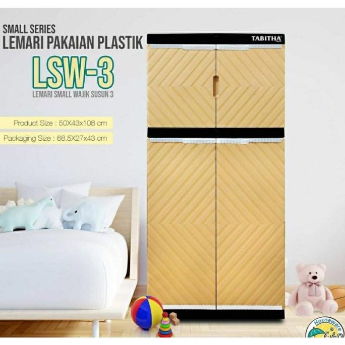 Lemari Pakaian Plastik Jumbo Lemari 3 Susun Ls2P Tabitha Wajik 3 Susun Tokoarjuna7
