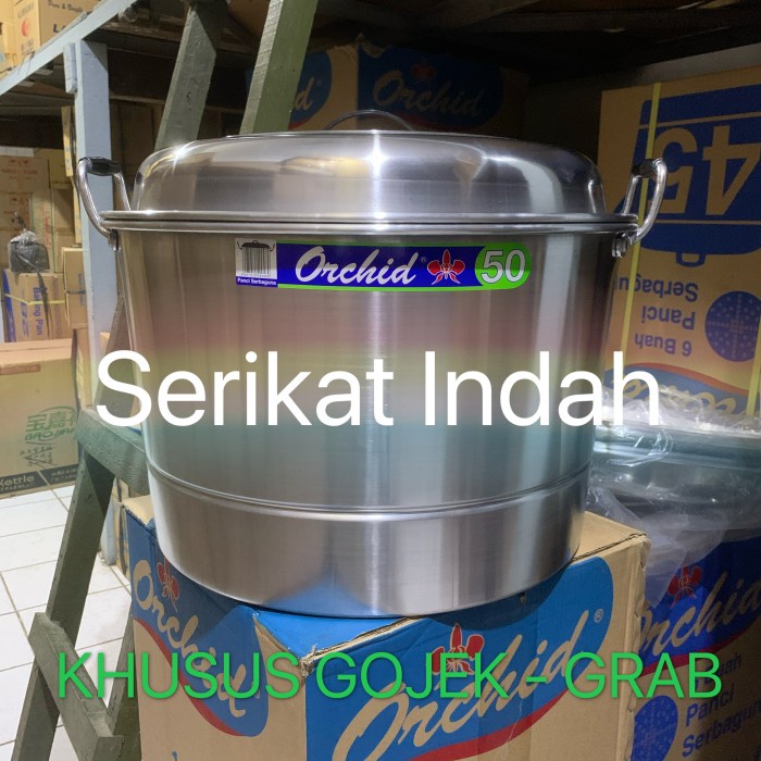 Terlaris Panci / Dandang / Langseng 50Cm/ Orchid / Panci Besar Steamer
