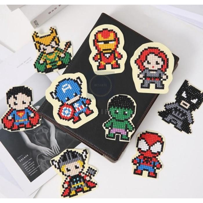 

Cutie Pop Diy Diamond Painting Sticker - Avengers