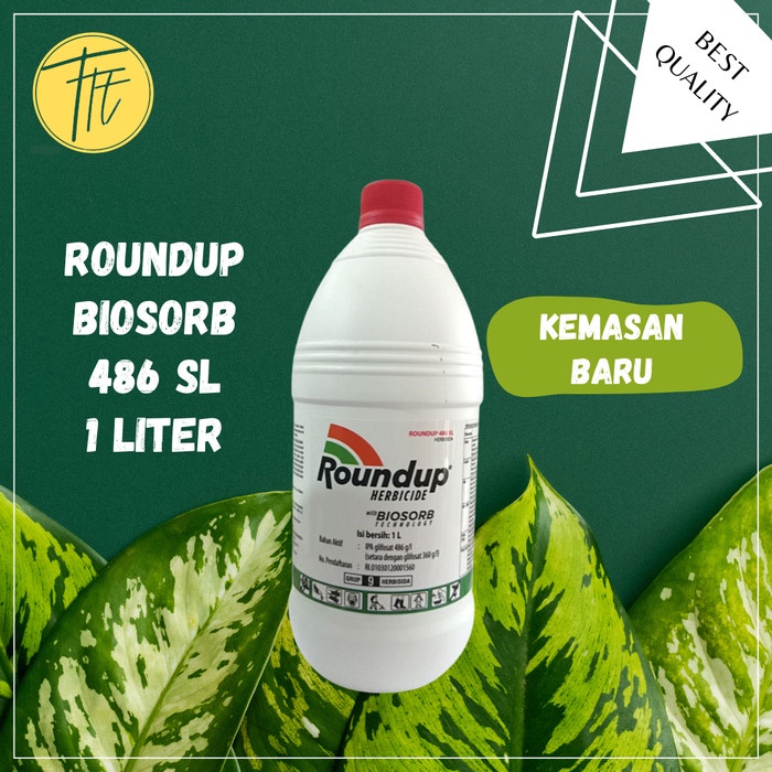 Terlaris Roundup 486 Sl Obat Pembasmi Rumput Liar Ampuh 1 Liter