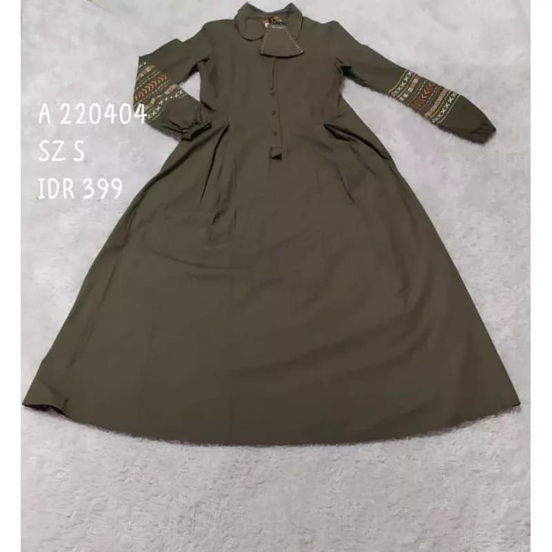 Abaya A 220404 Hijau S dan Orange M