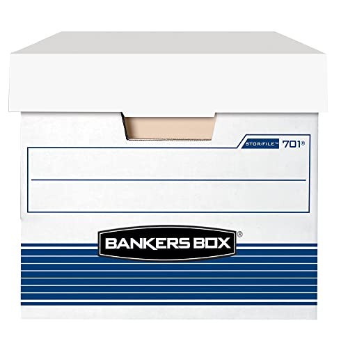 

Terlaris Bankers Box 70140 Letter Stor/File Storage Box With Lift-Off Lid,4Pk