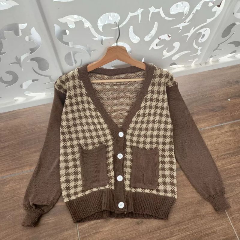 OUTWEAR RAJUT CARDIGAN KIWI OUTHER | CARDIGAN RAJUT KANCING WANITA KOREAN STYLE