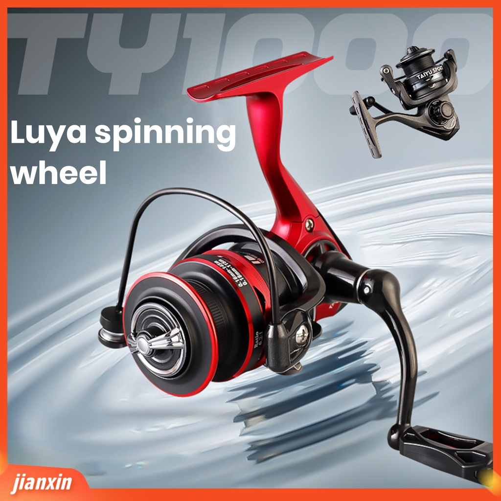 [Jianxin] spinning Reel Waterproof Alat Pancing Tangan Kiri/Kanan Operasi Sederhana Portable Sea Fishing Wheel Perlengkapan Memancing Luar Ruangan