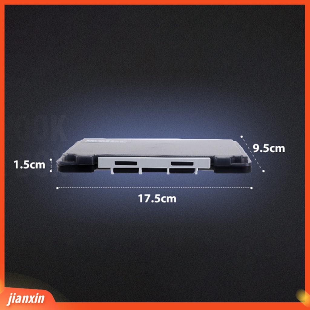 [Jianxin] fishing Gear Box Multifungsi Penutup Transparan Tahan Air Multi-grid Kapasitas Besar Toko Umpan Portable Memancing Aksesoris Hook Kotak Penyimpanan Alat Angling Aksesoris