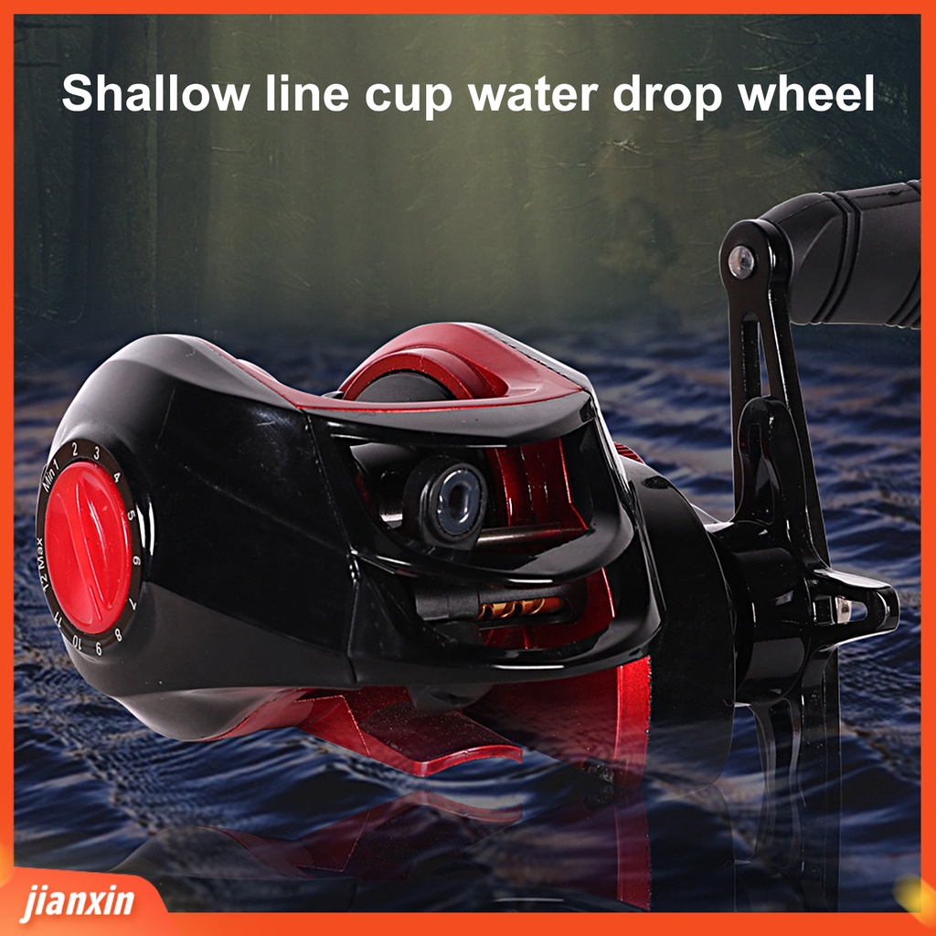 [Jianxin] baitcasting Reel Tangan Kiri/Kanan Ultra-Ringan Max Drag Gear Ratio 7.2: 1rolling Memancing Air Asin Air Tawar Untuk Memancing