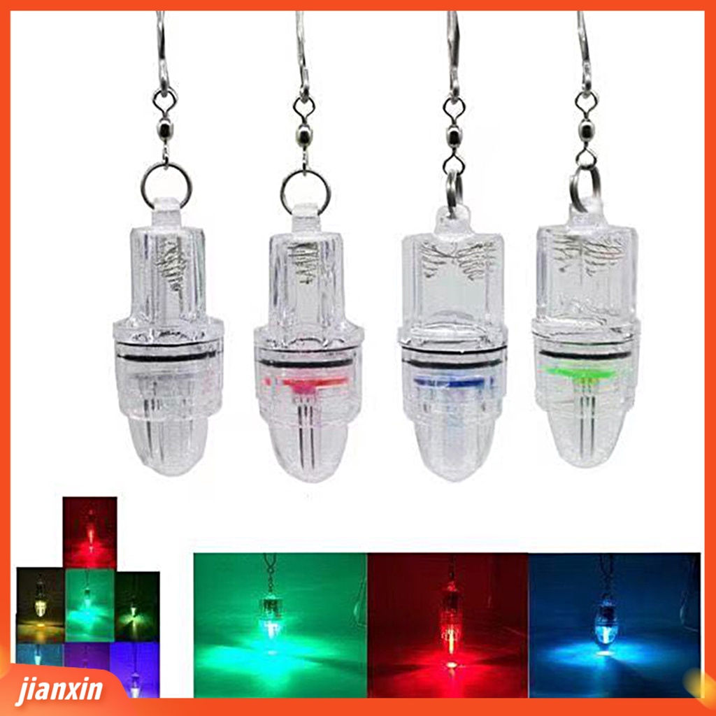 [Jianxin] fish Atraksi Cahaya Tahan Air Dengan Gesper Portabel Kecerahan Tinggi Submersible Mini Deep Sea Underwater LED Lure Gathering Lamp Untuk Memancing Di Luar Ruangan