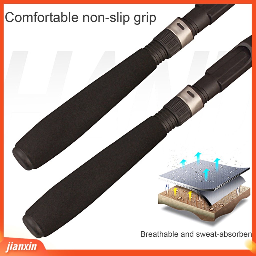 [Jianxin] 1.8-3.6m Ergonomic Handle Ceramic Guiding Ring Flexible Spring Sensitive Tip Fiberglass Sea Rod Air Asin Air Tawar Telescopic Fishing Rod Untuk Pecinta Memancing