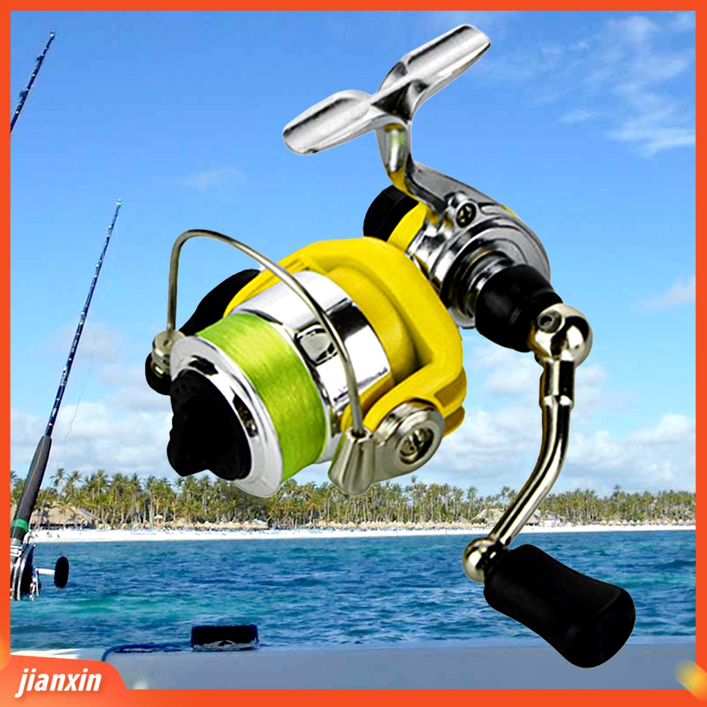 [Jianxin] Fishing Reel / Penggulung Senar Pancing Desain Ergonomis Diameter Besar Bahan Metal