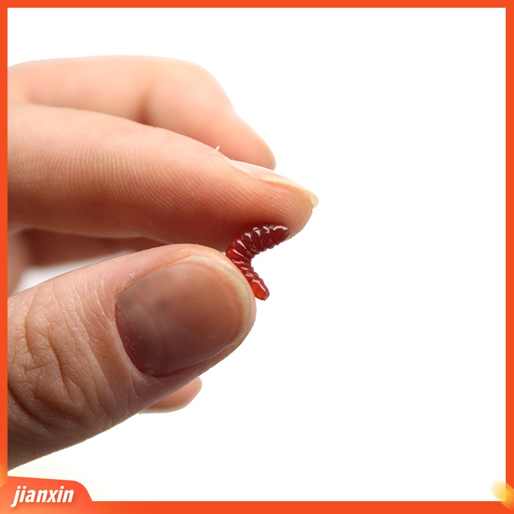 [Jianxin] 50 Pcs Umpan Pancing Buatan Bentuk Cacing Belatung